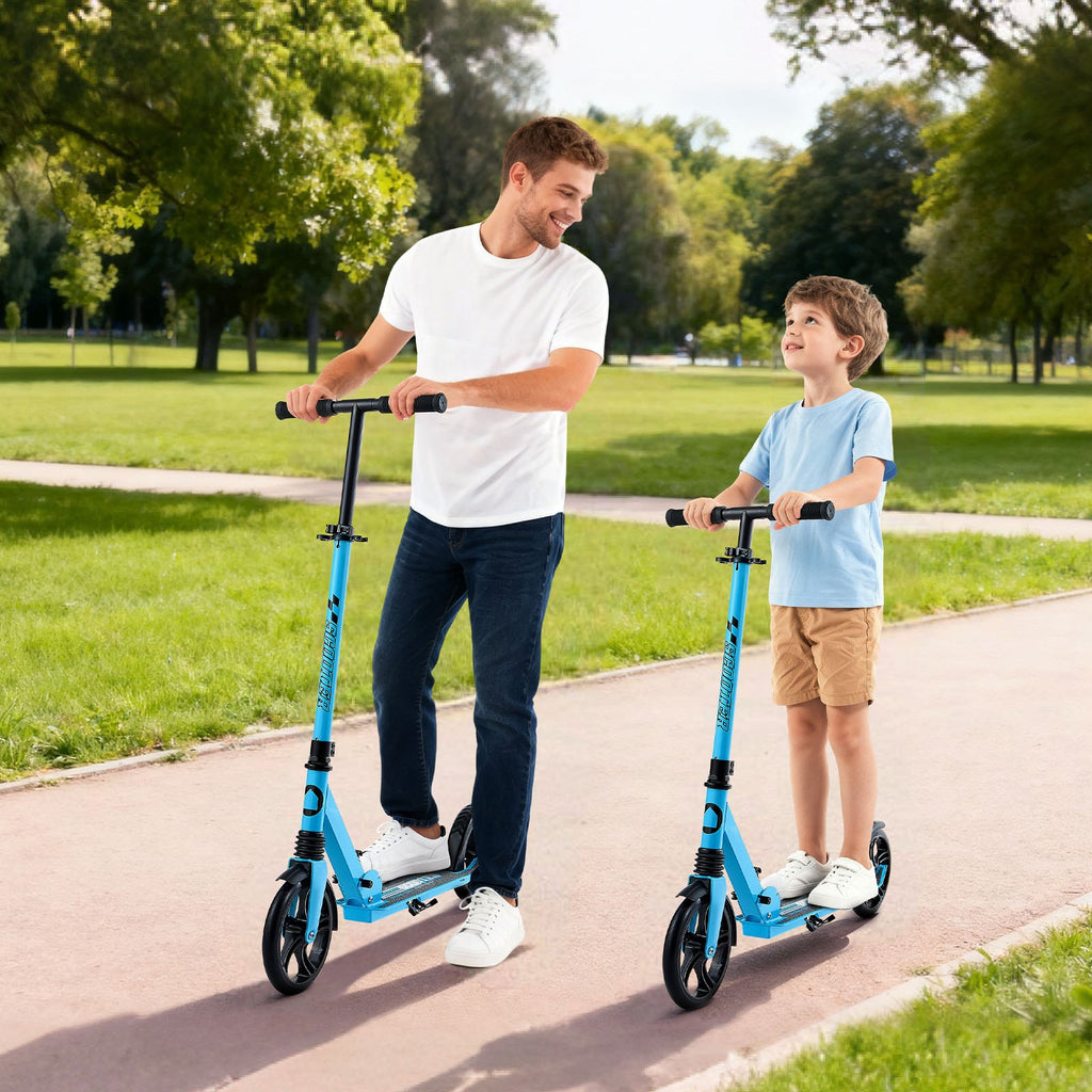 Sparkcykel för barn från 8 år, tonåringar och vuxna, 2-hjulig sparkcykel