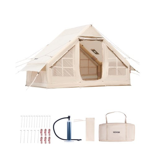 Inflatable Tents for Camping, 3-5 Person Easy Setup Blow up Tent with