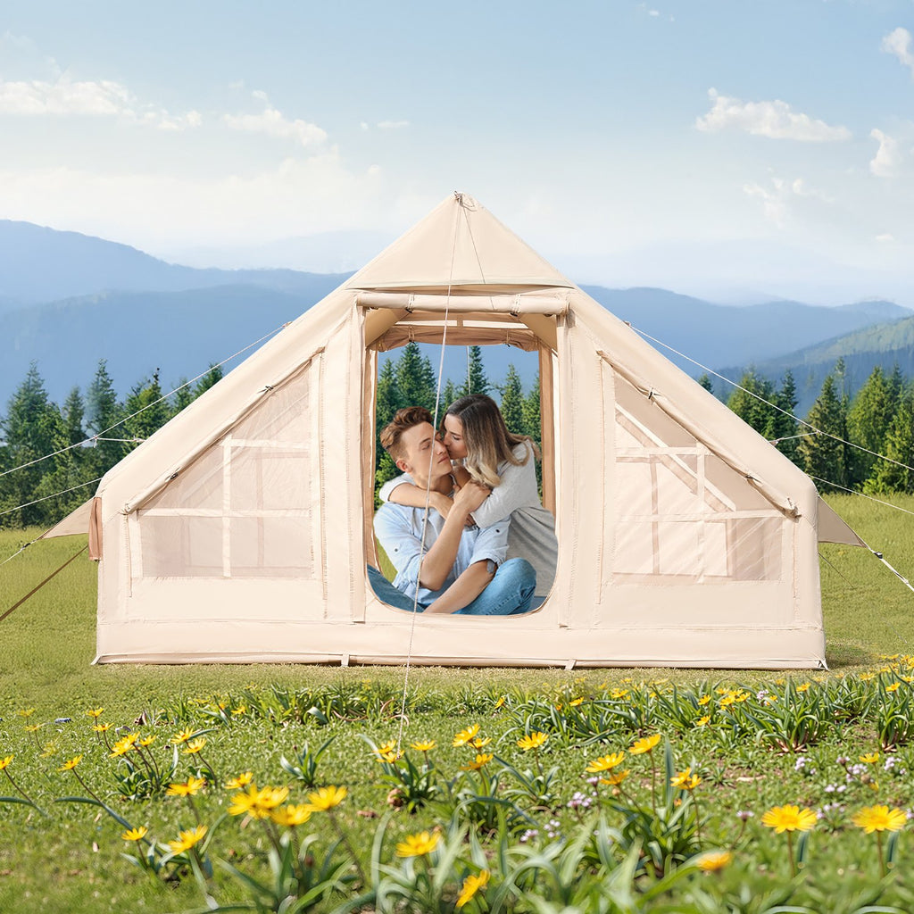 Inflatable Tents for Camping, 3-5 Person Easy Setup Blow up Tent with