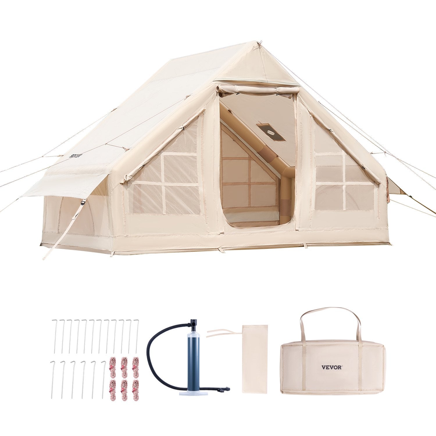 Inflatable Tents for Camping, 3-5 Person Easy Setup Blow up Tent with