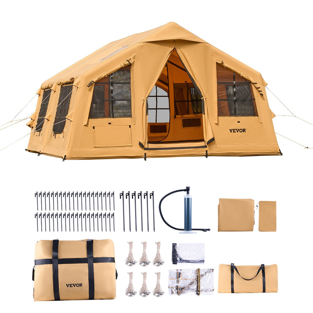 Inflatable Tents for Camping, 8-12 Person Easy Setup Blow up Tent with