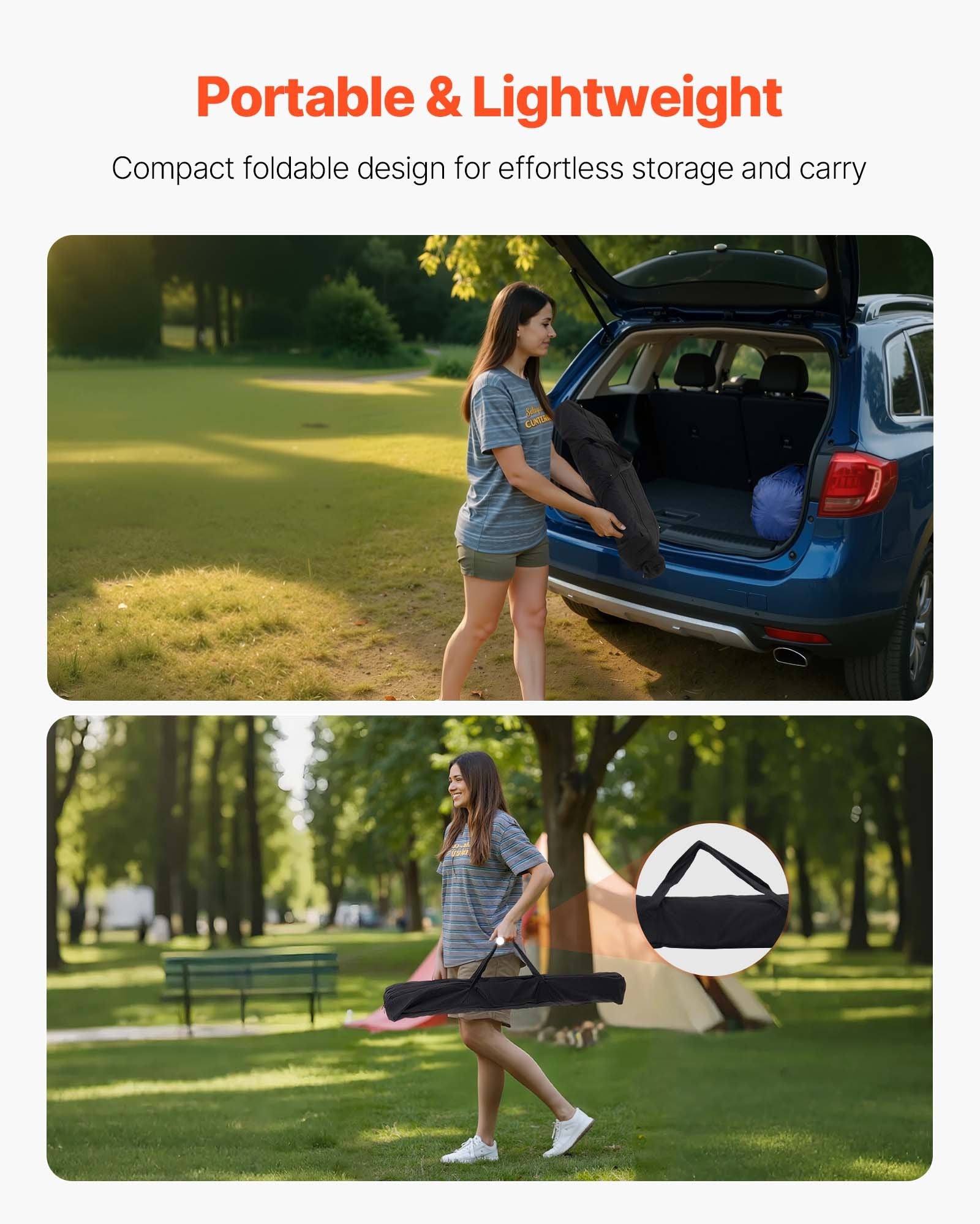 Lätt hopfällbart campingbord