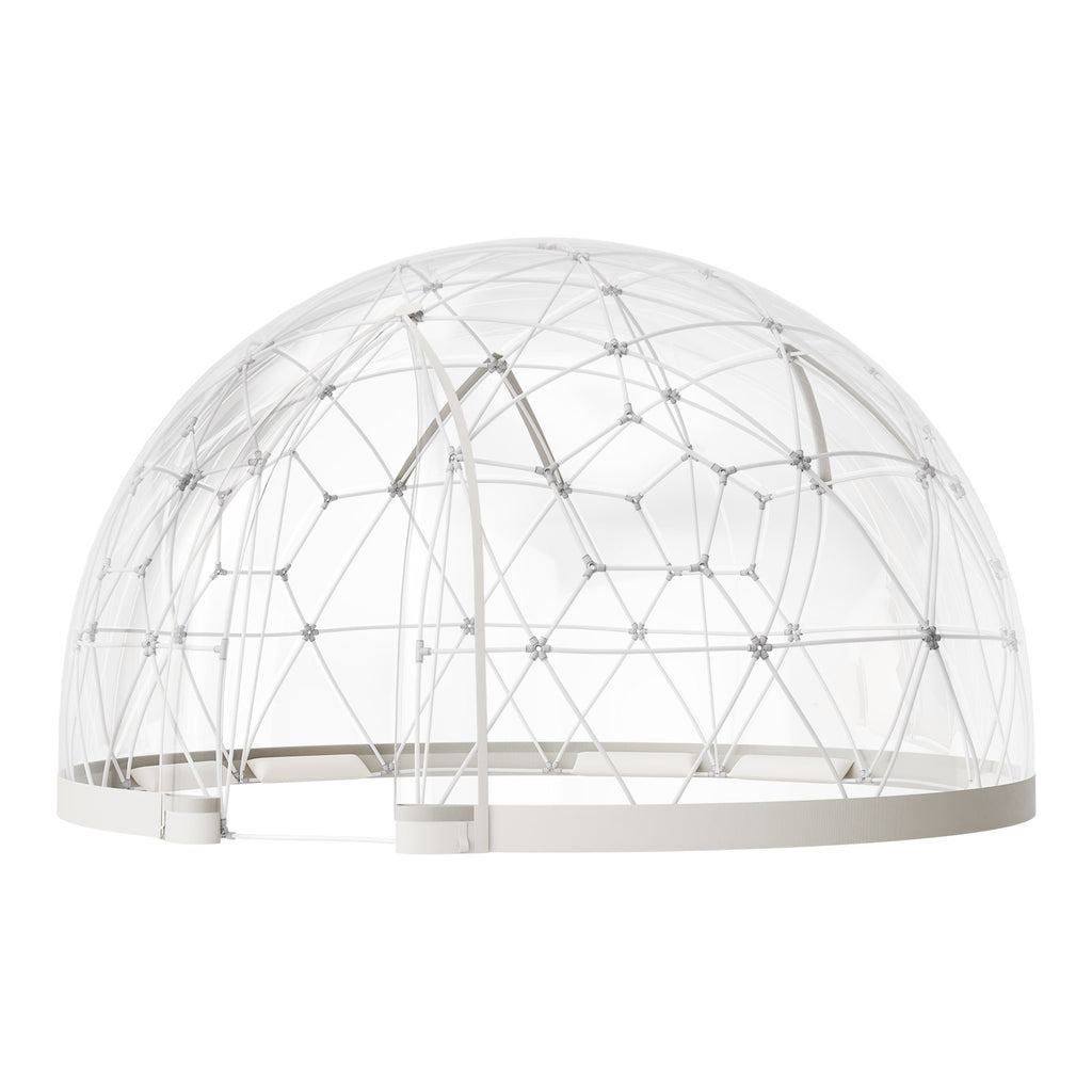 Garden Dome Igloo, 4,5 x 2,7 m utomhus genomskinligt bubbeltält för 4-7 personer  väderbeständigt geodesiskt kupolväxthus med fönster, PVC-iglotält för uteplatser, camping, fest, bröllop